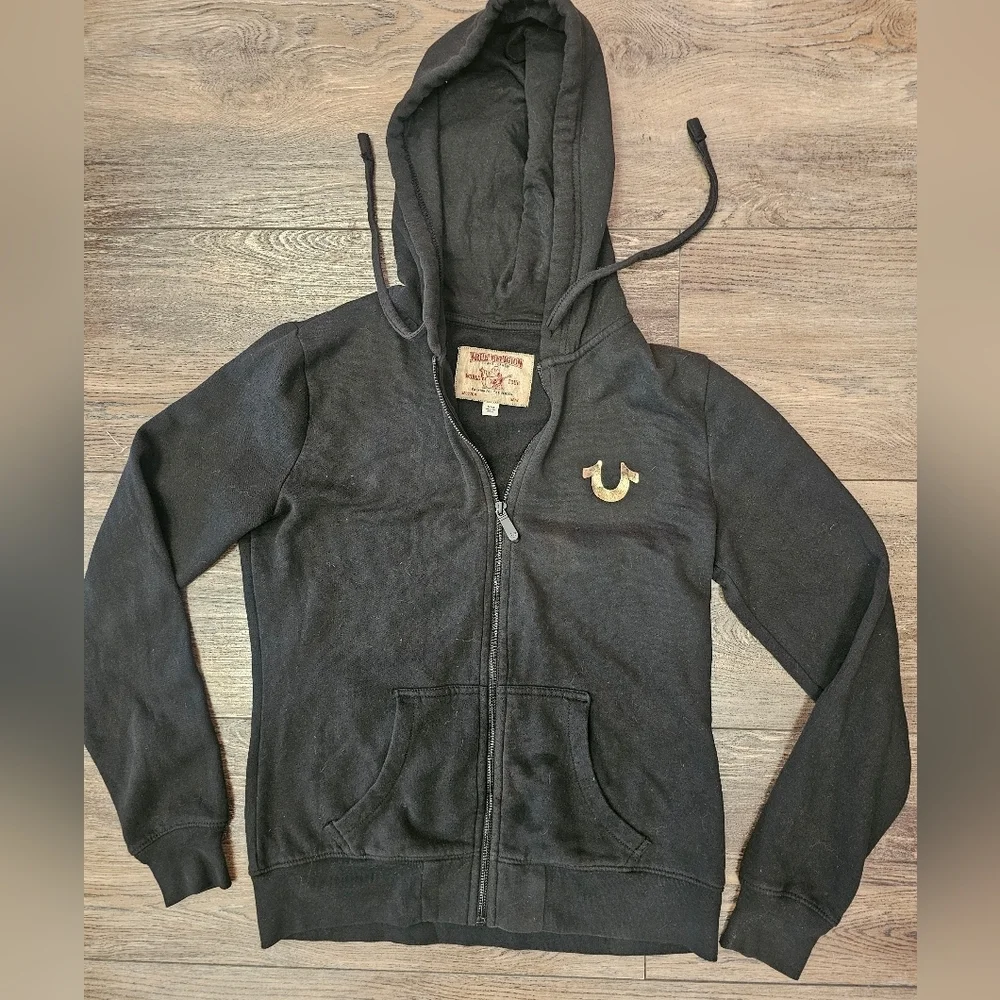 Black, Zip-Up, Hoodie, Winter, Women's, True, 2000, Soft, Casual, Cozy, Relax